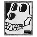 BAYC Skull Logo Throw Blanket