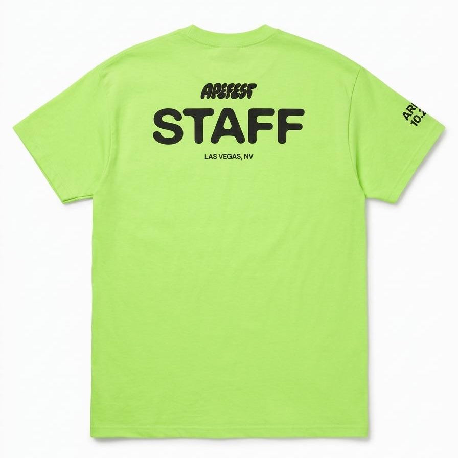 BAYC ApeFest Las Vegas Staff Tee XL + Badge